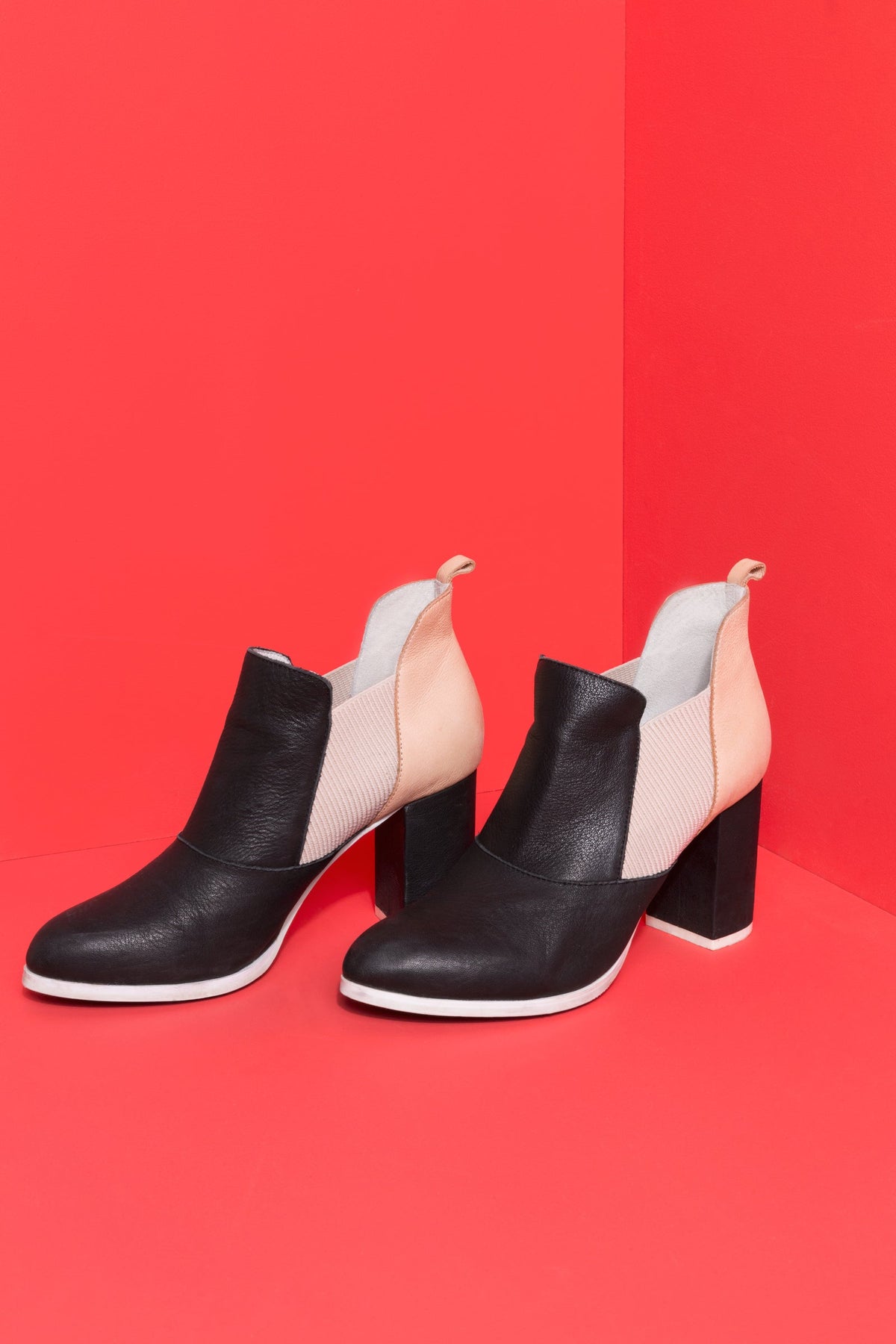 Colette Colour-Block Ankle Boot