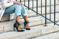 Aria Lace-Up Stiletto