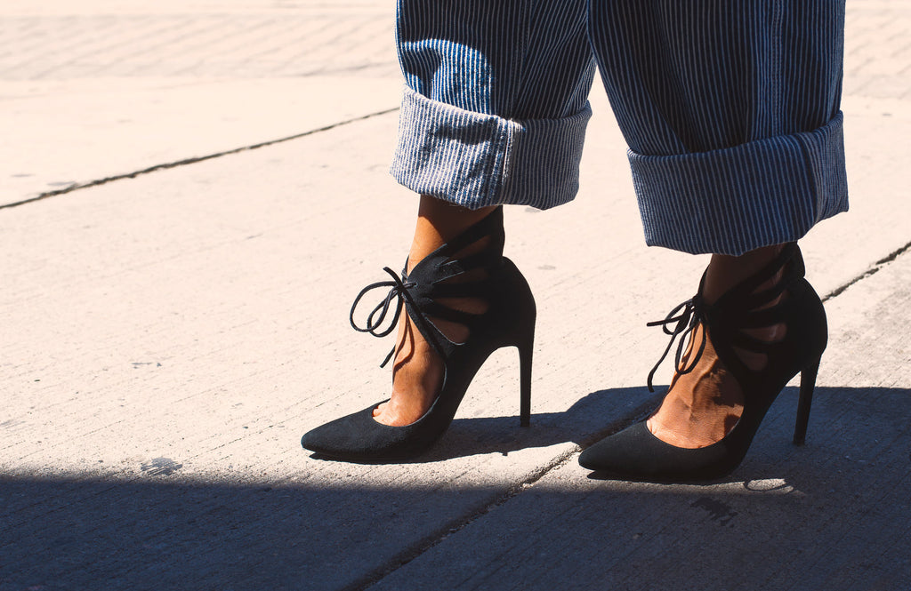 Aria Lace-Up Stiletto