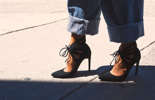 Aria Lace-Up Stiletto